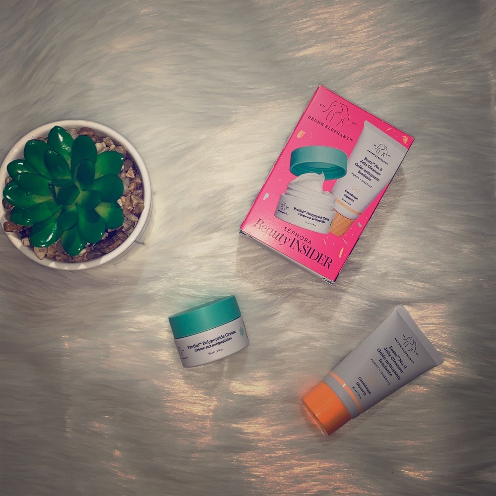 Drunk Elephant Jelly cleanser & Cream